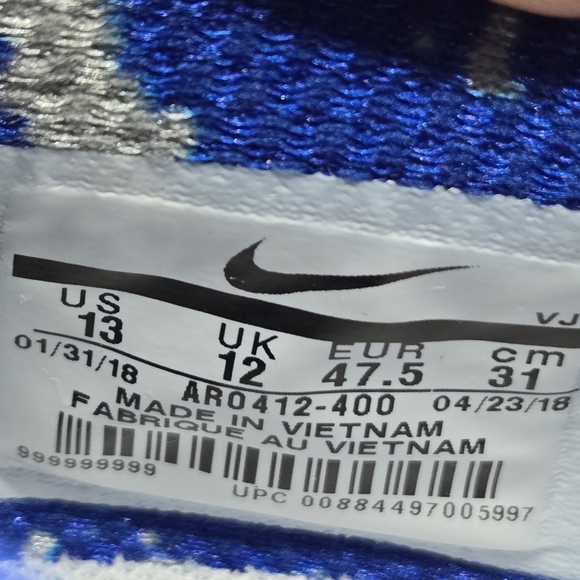 Nike Free TR 8 University Of Kentucky Men's Shoes Size 13 - Picture 8 of 8